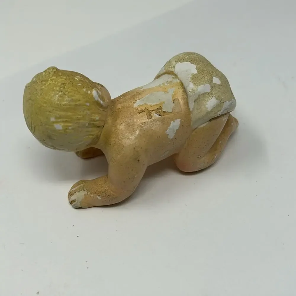 Vintage Crawling Baby Figurine 